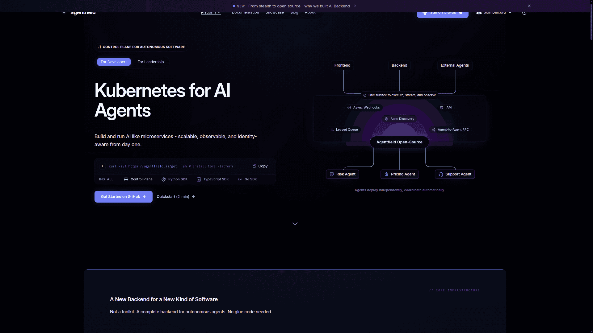 Agentfield screenshot