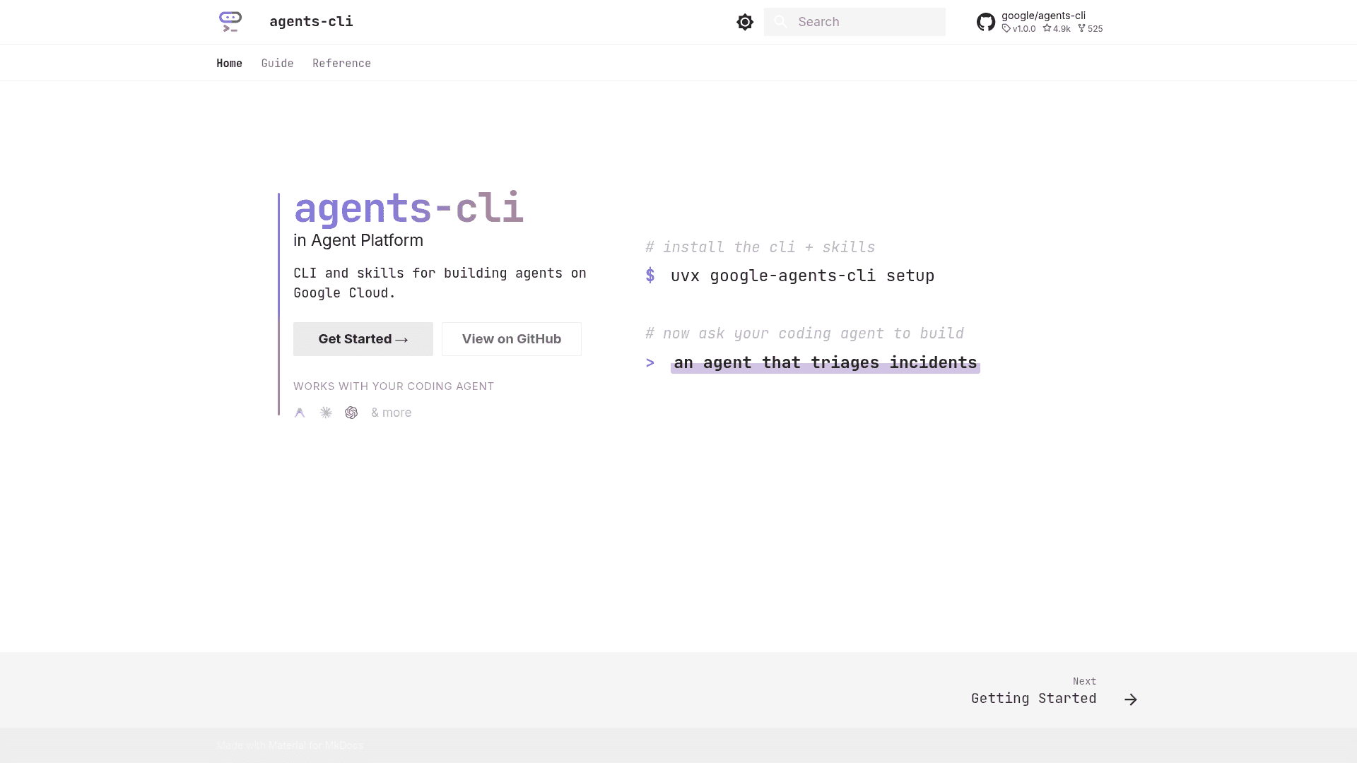 agents-cli screenshot