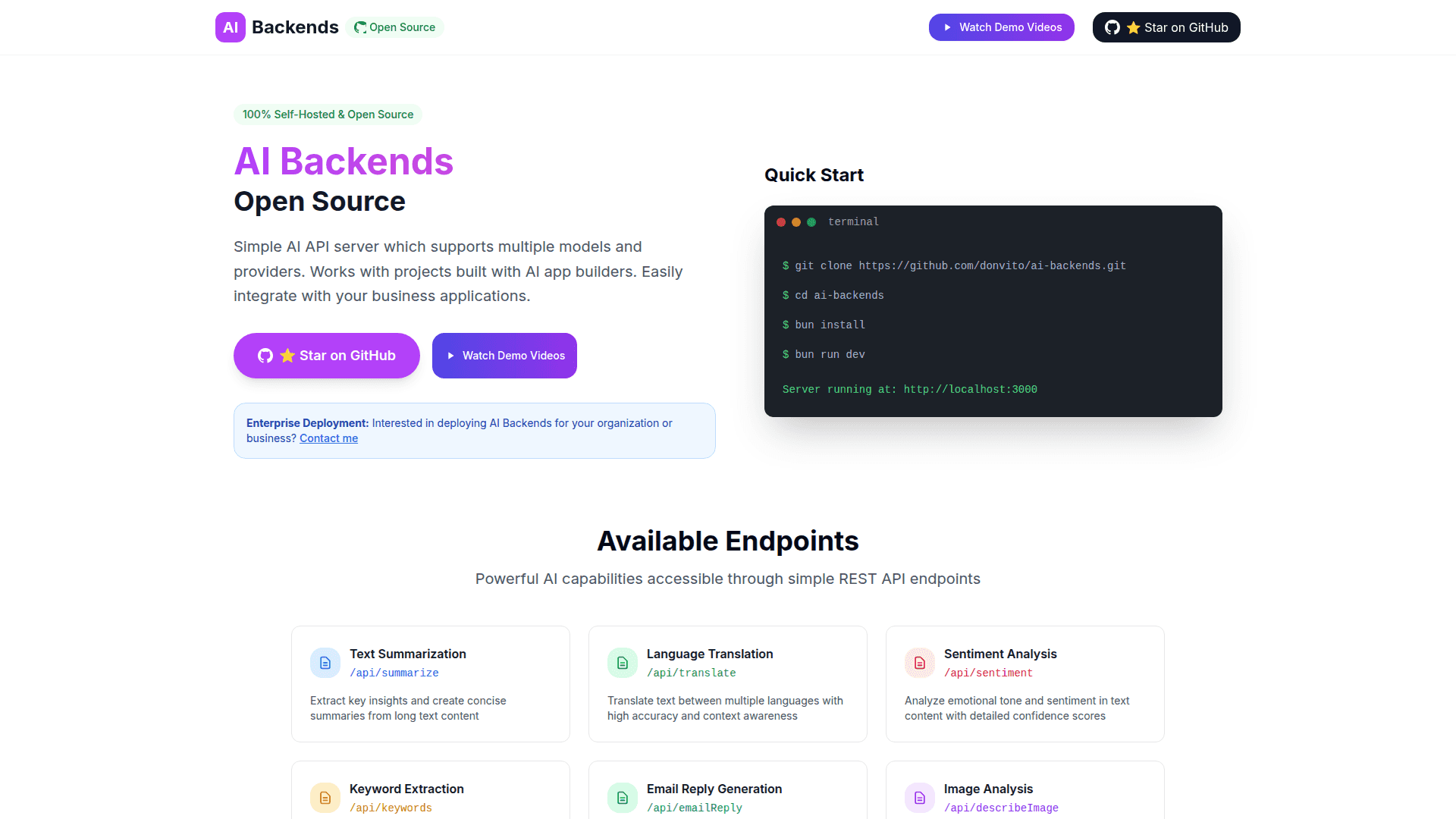 AI Backends
