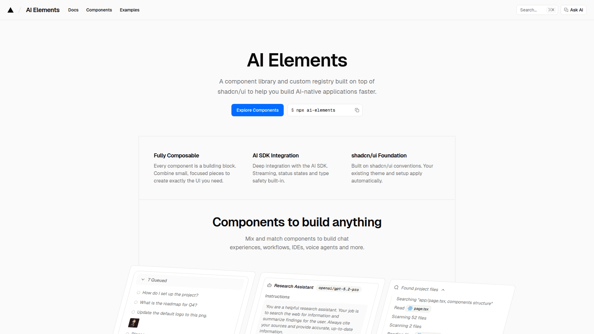 AI Elements screenshot