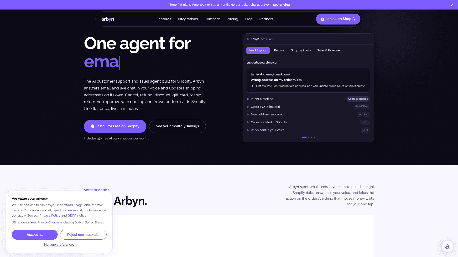 Arbyn screenshot