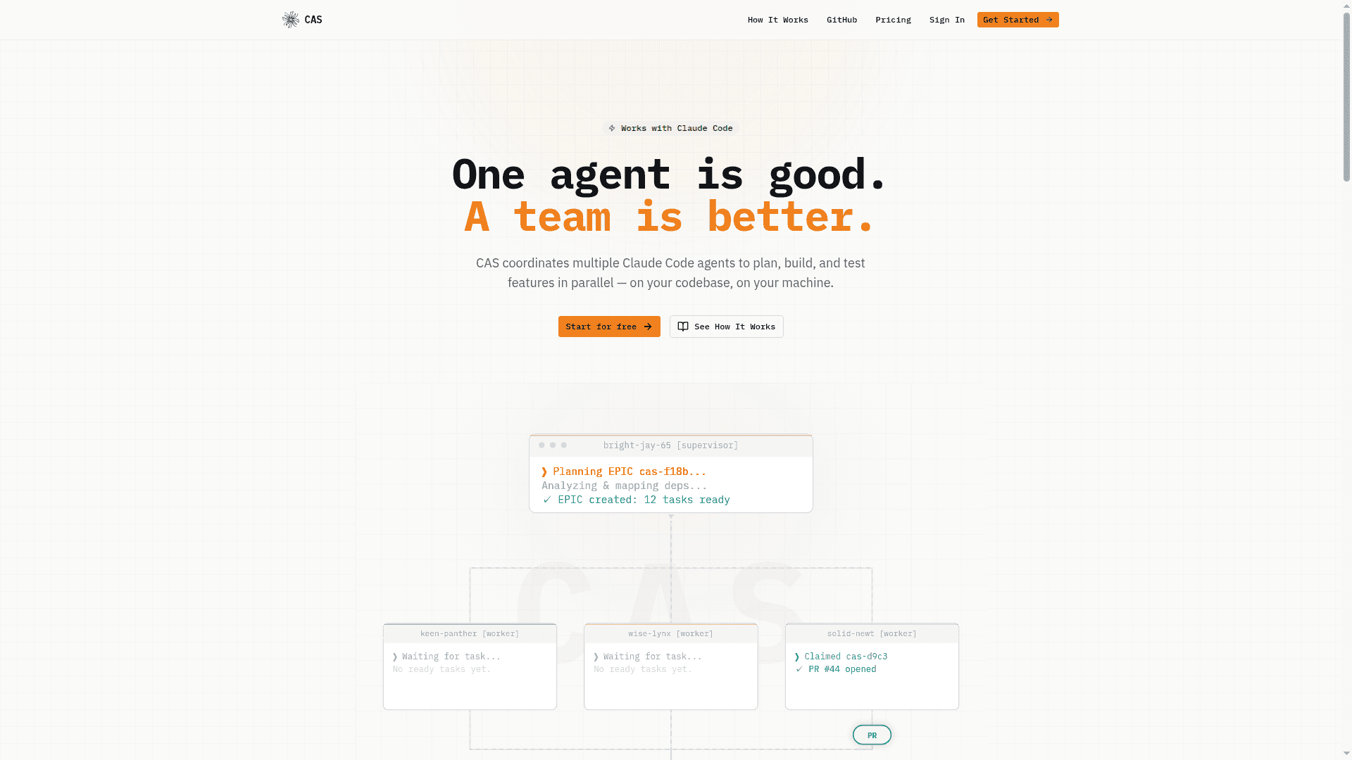 CAS.dev screenshot