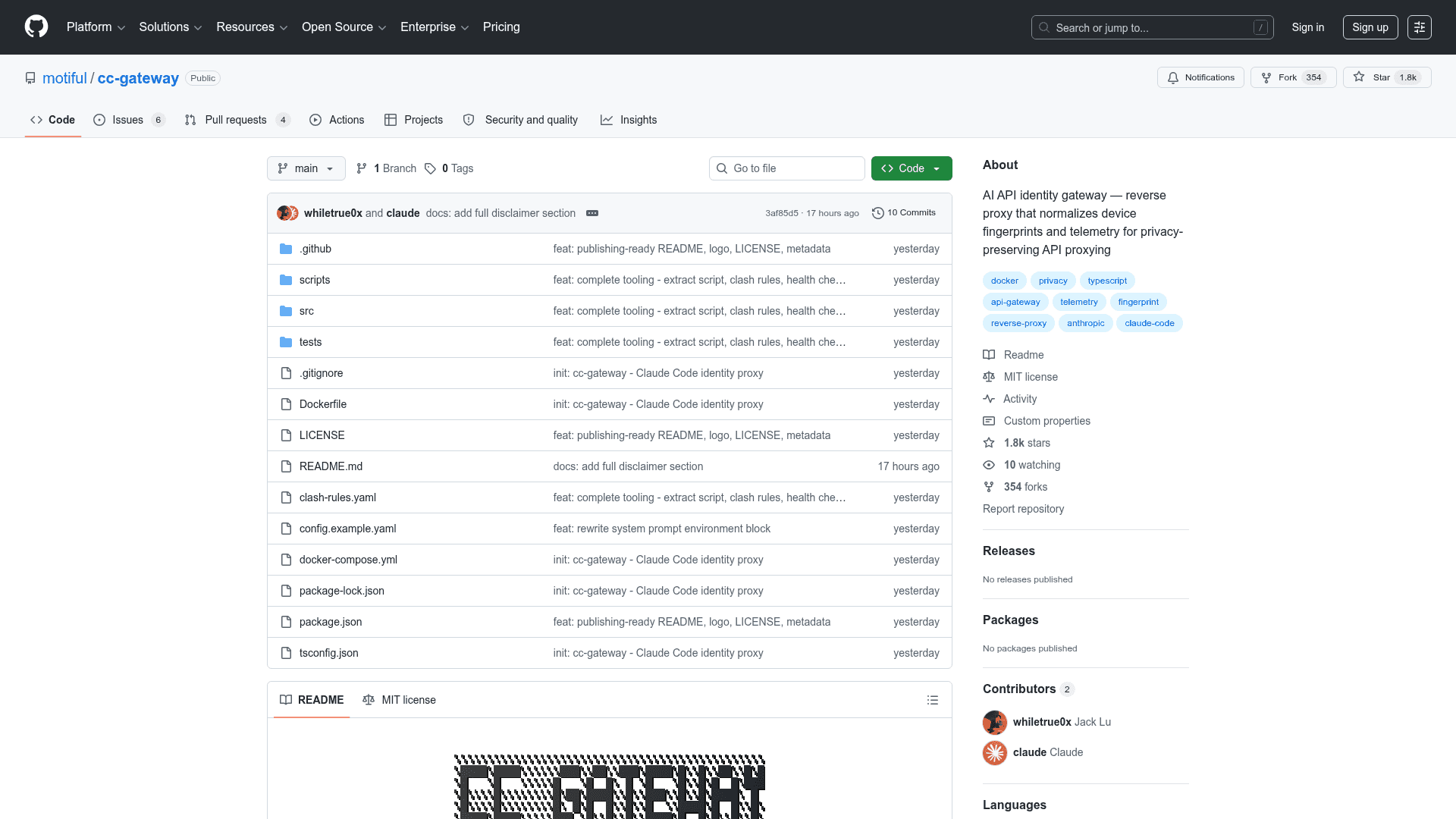 CC Gateway screenshot