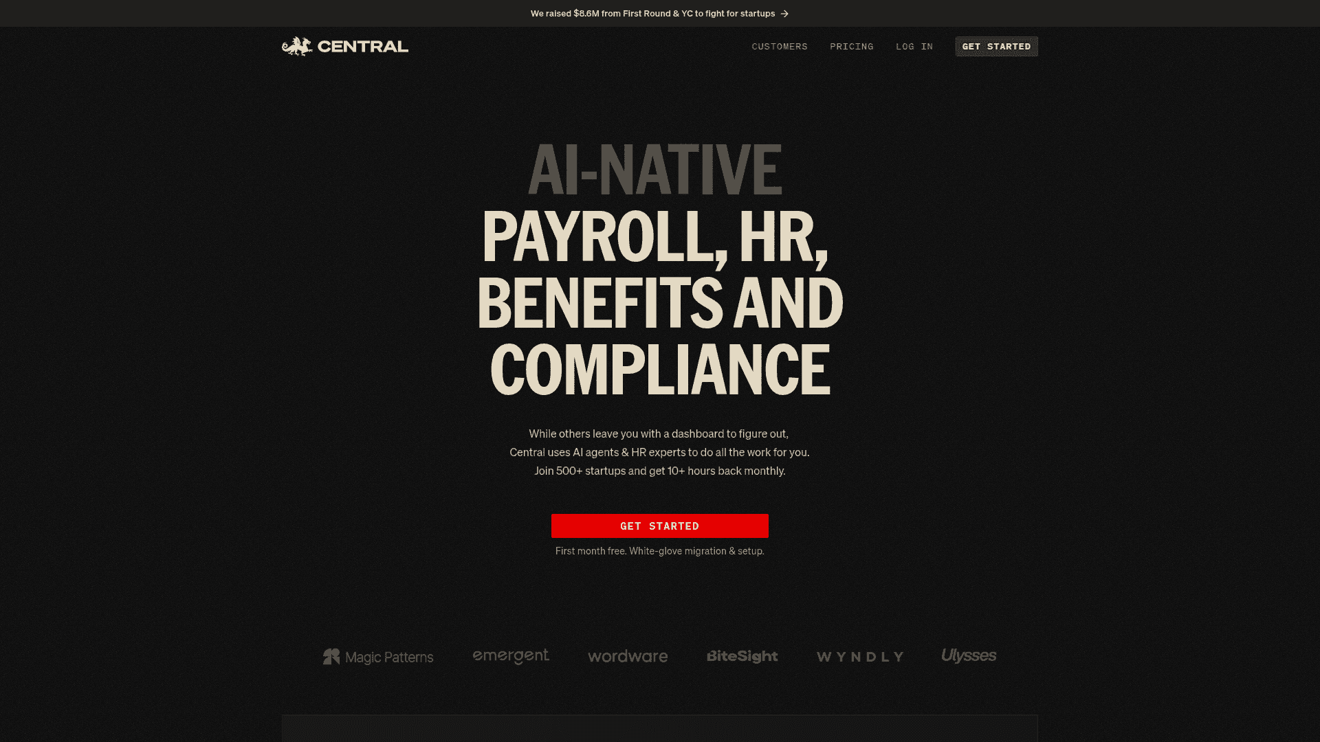 Central screenshot