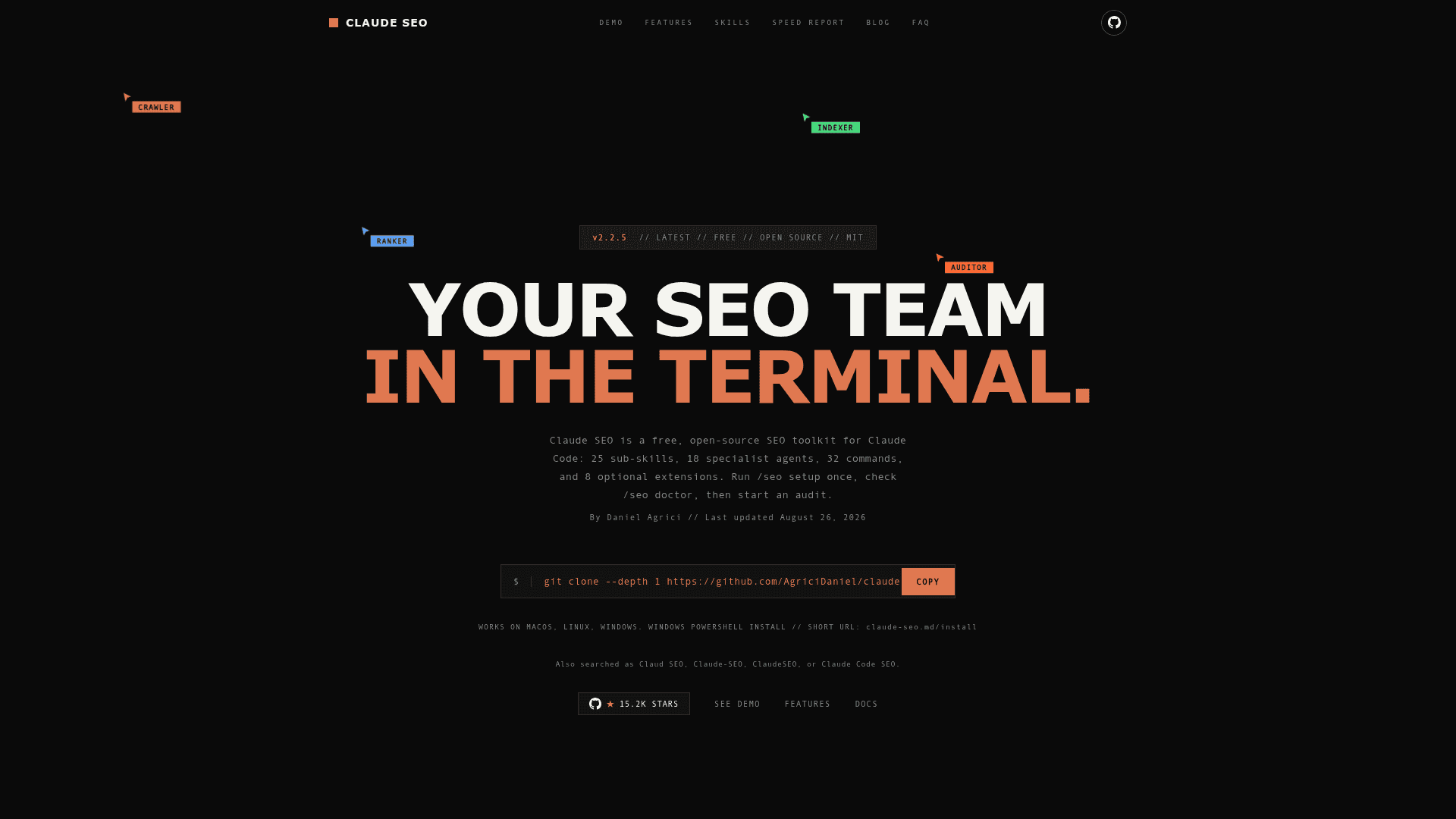 Claude SEO screenshot