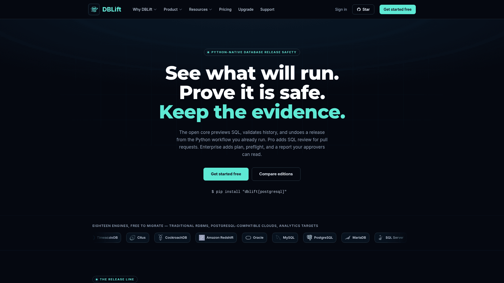 DBLift screenshot
