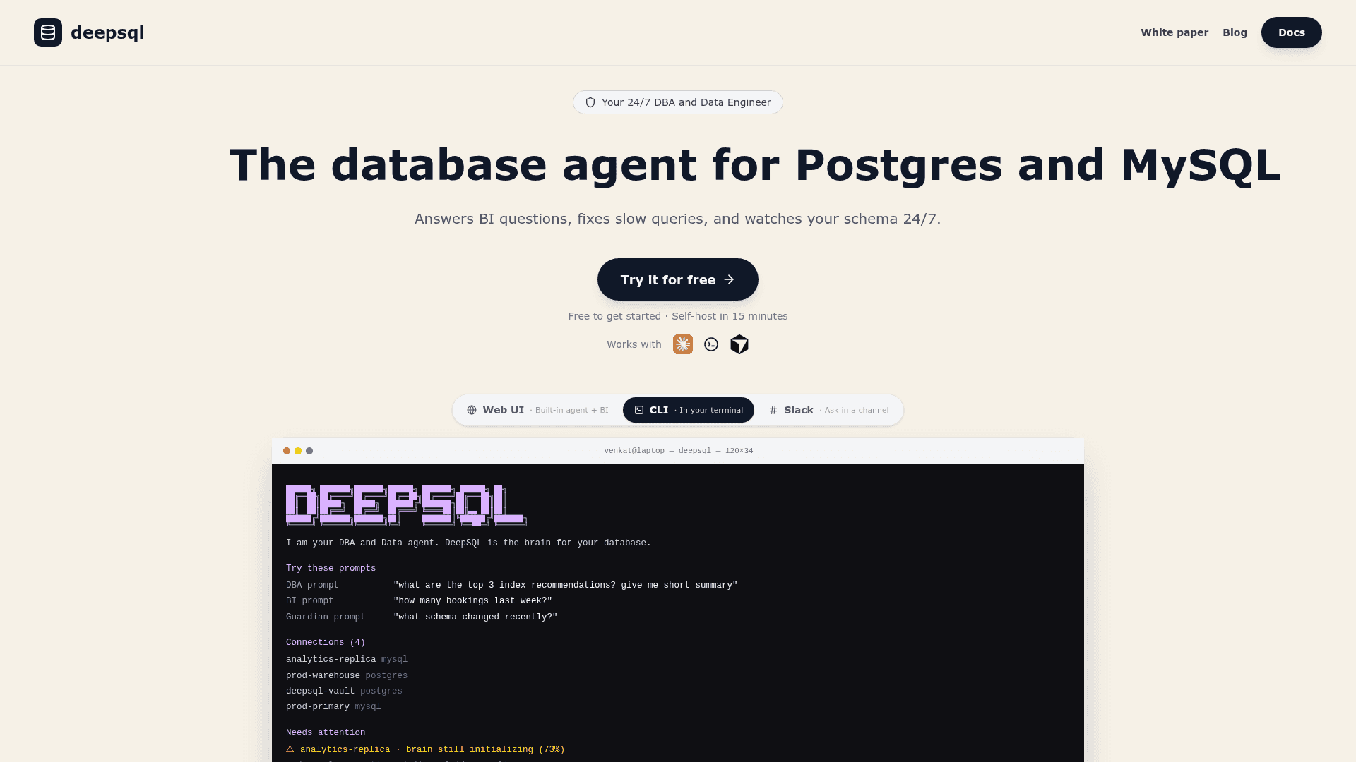 DeepSQL screenshot