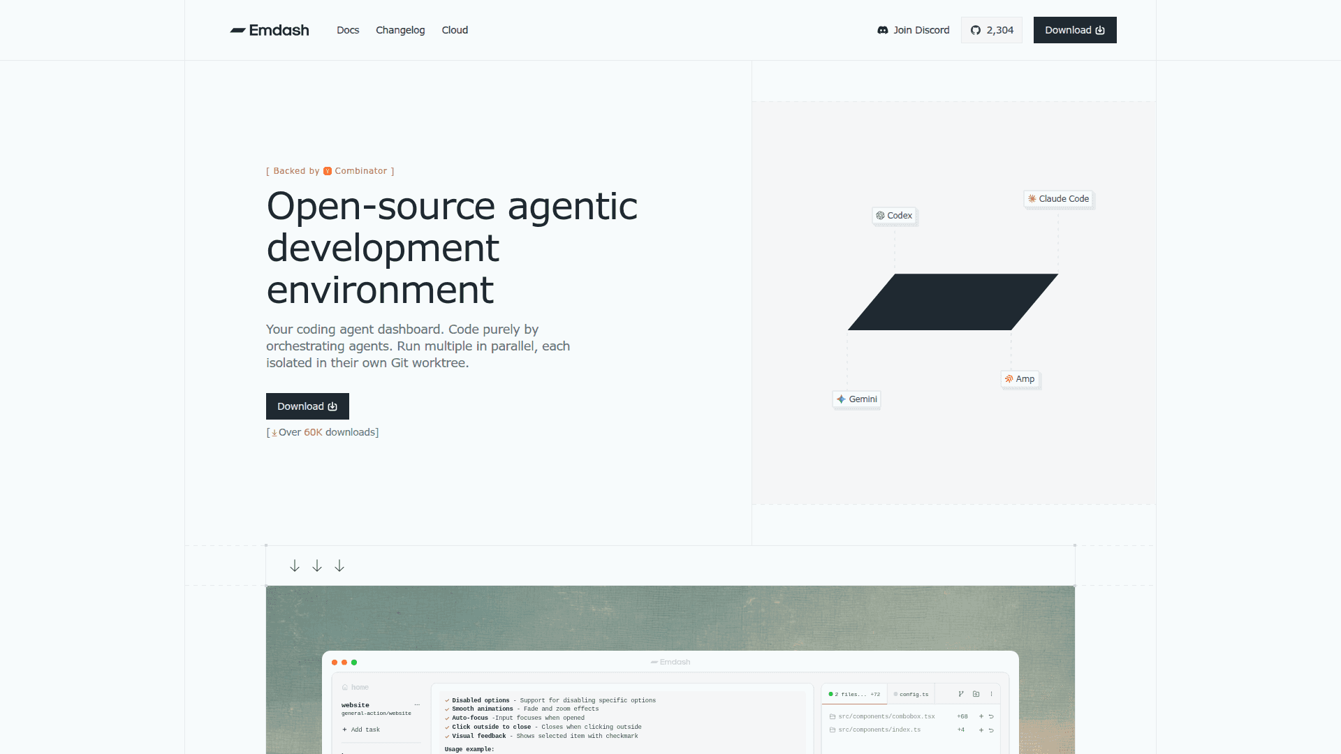 Emdash screenshot