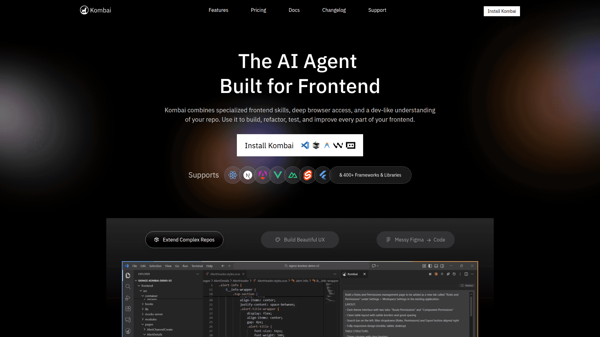 Kombai screenshot