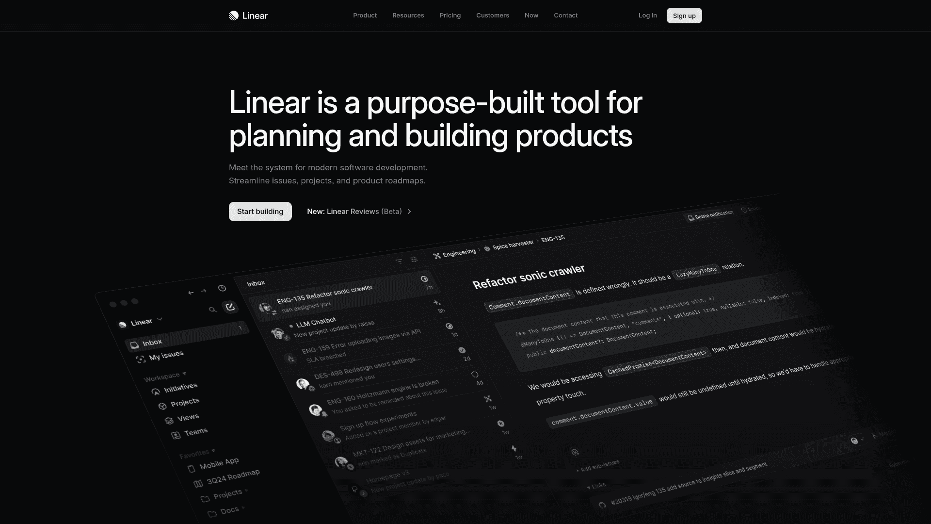 Linear screenshot