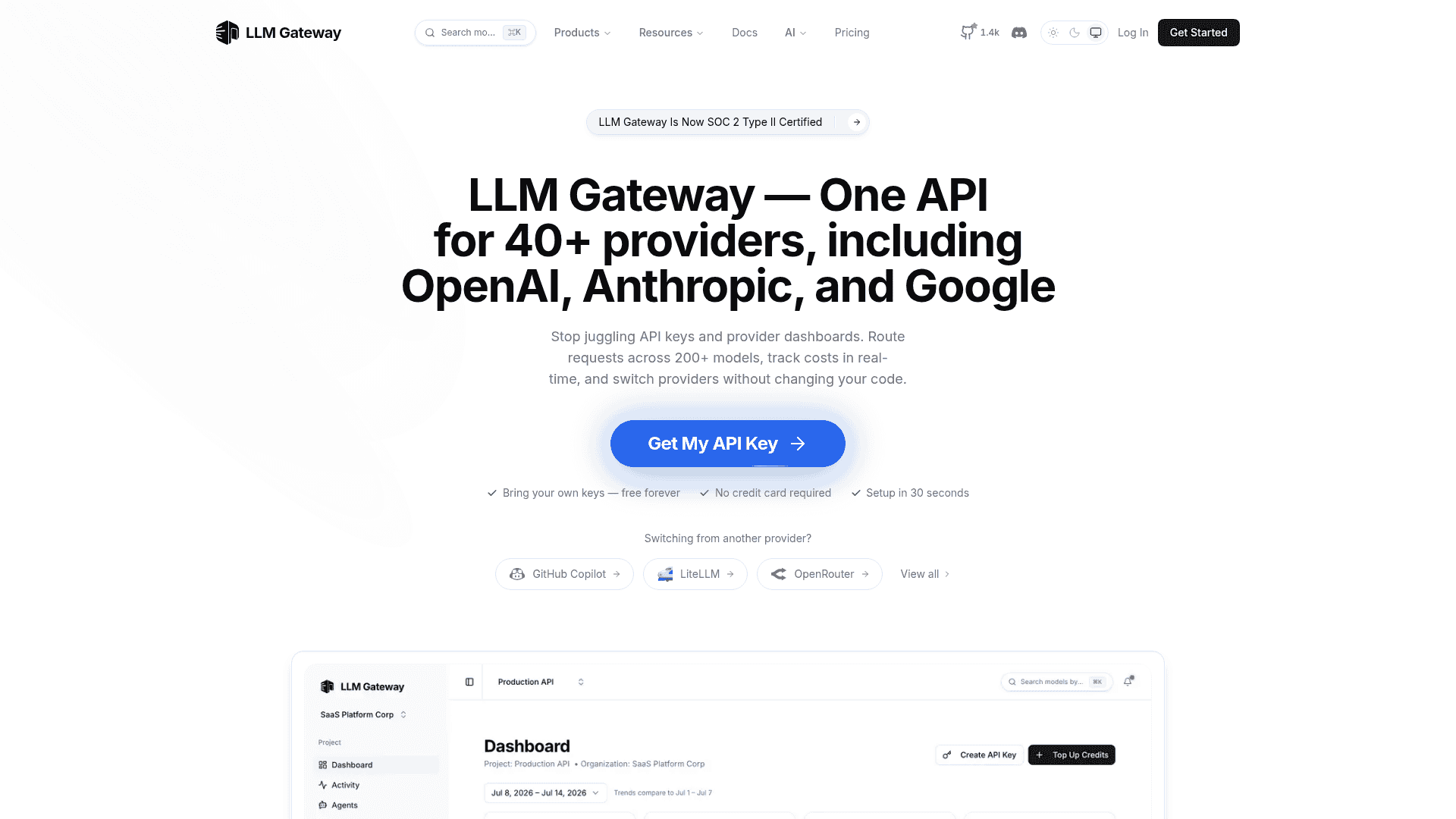 LLM Gateway screenshot