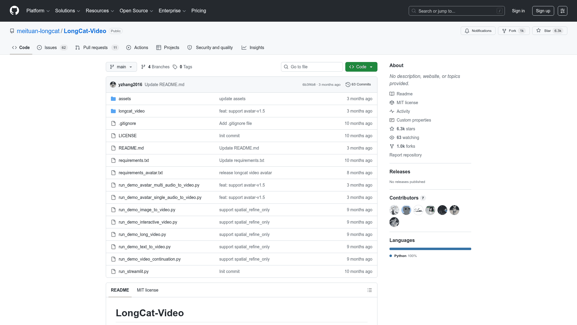 LongCat-Video screenshot