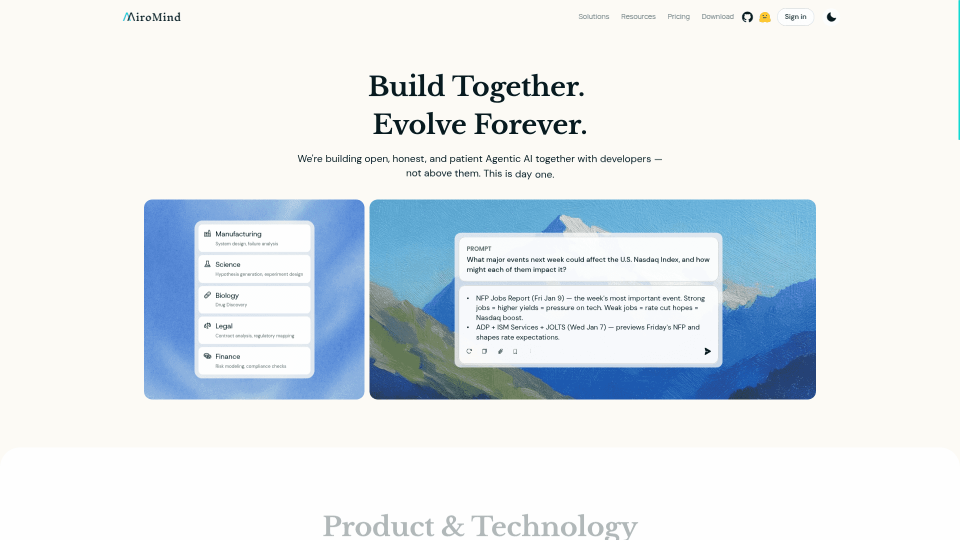 MiroThinker screenshot