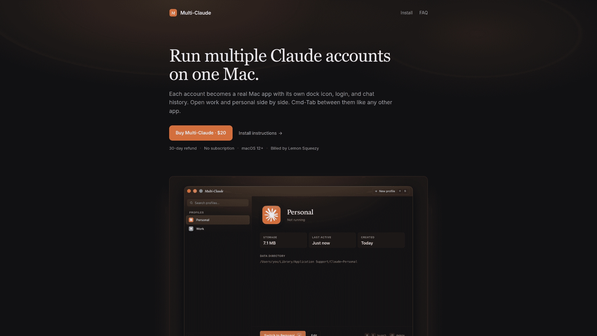 Multi-Claude screenshot