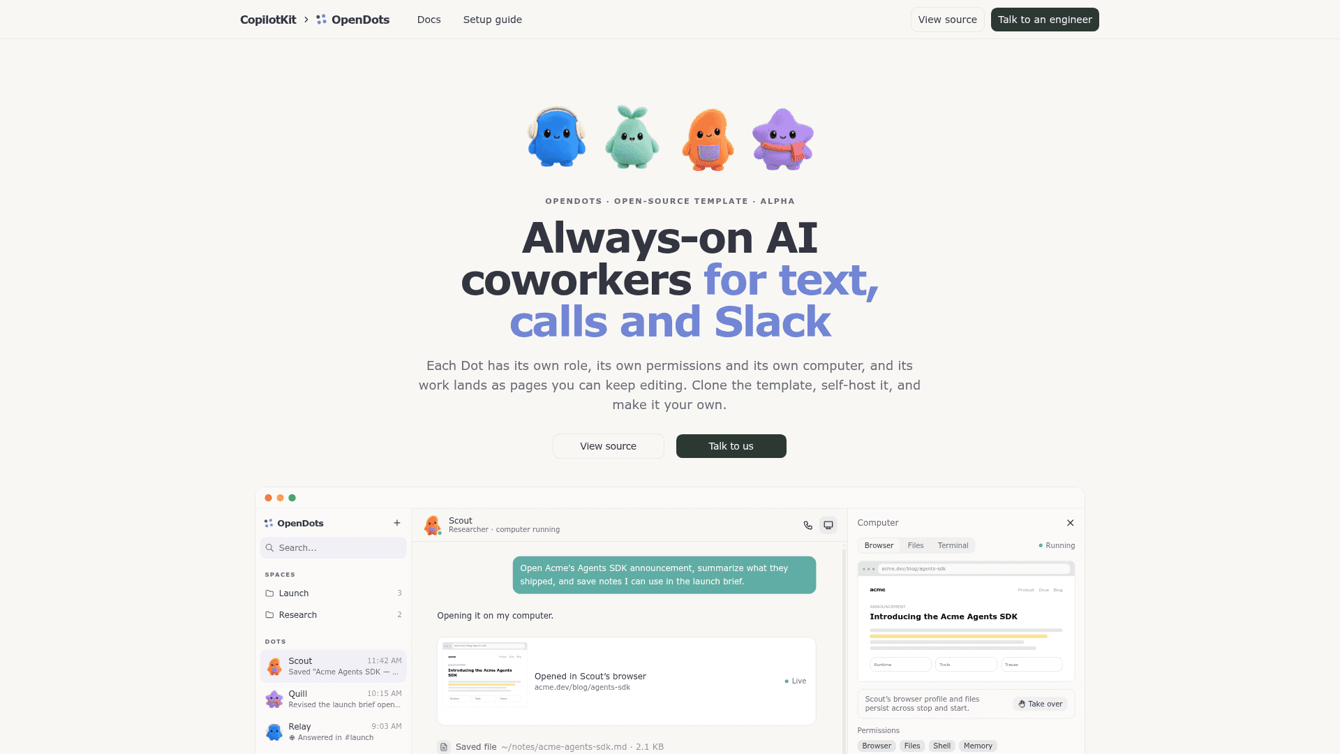 OpenDots screenshot
