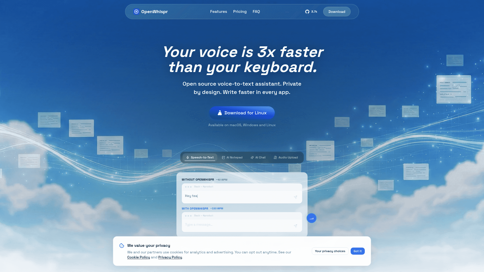 OpenWhispr screenshot