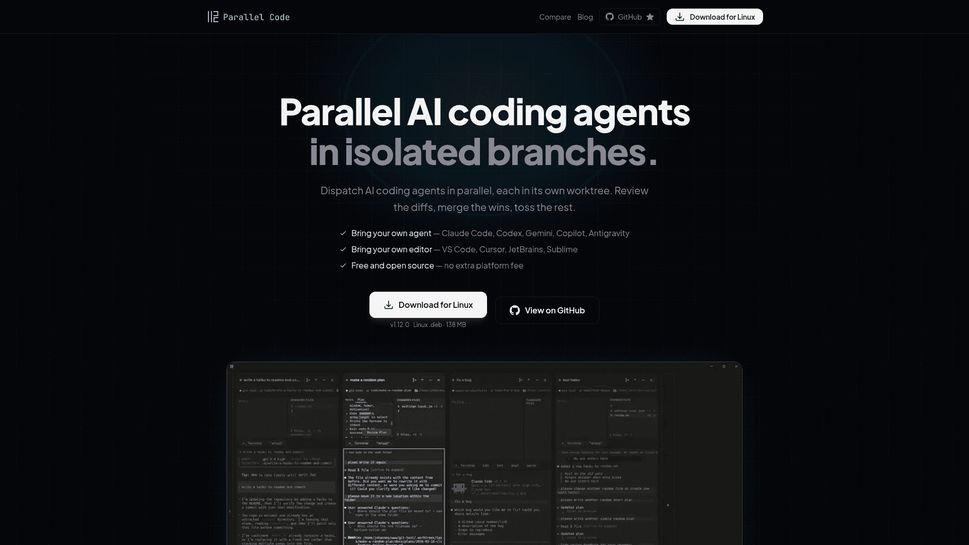 Parallel Code screenshot