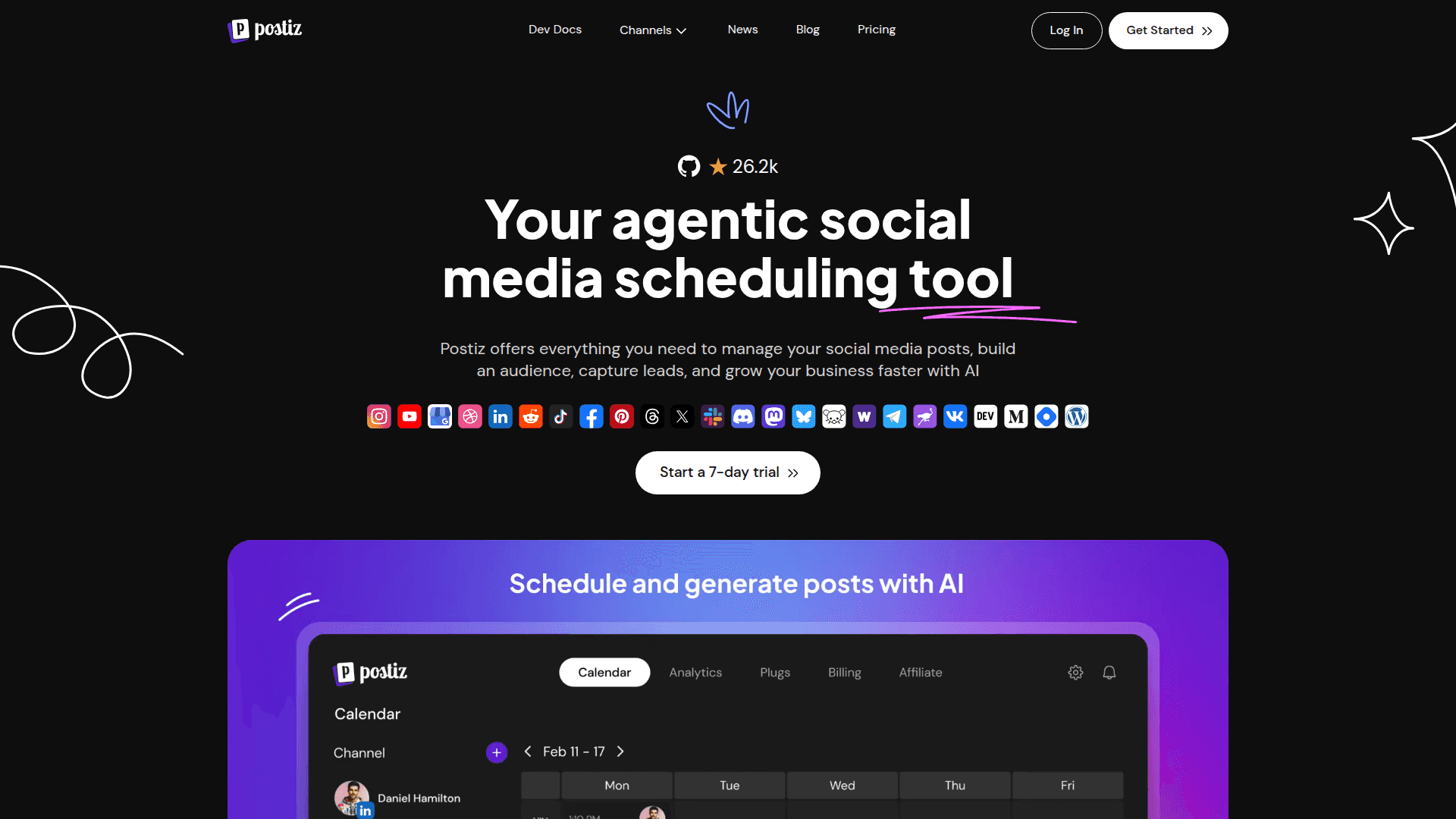 Postiz screenshot