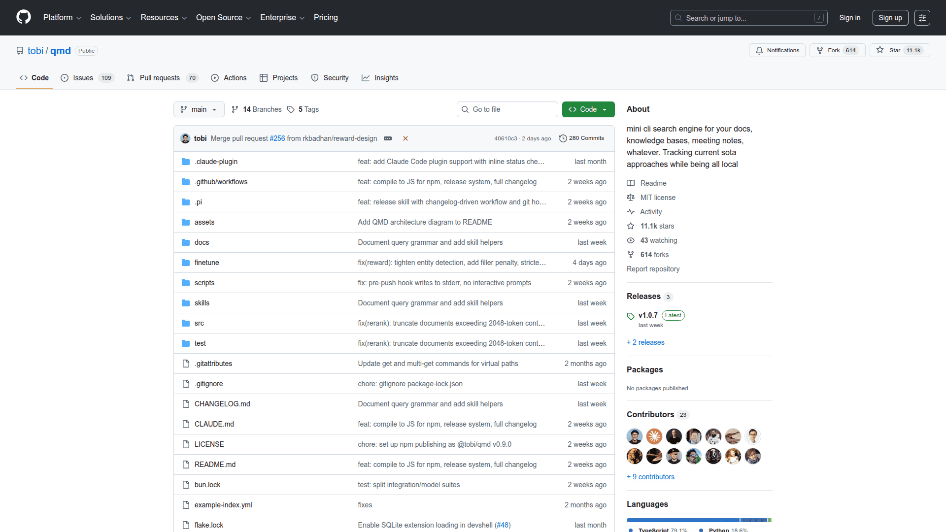 QMD screenshot