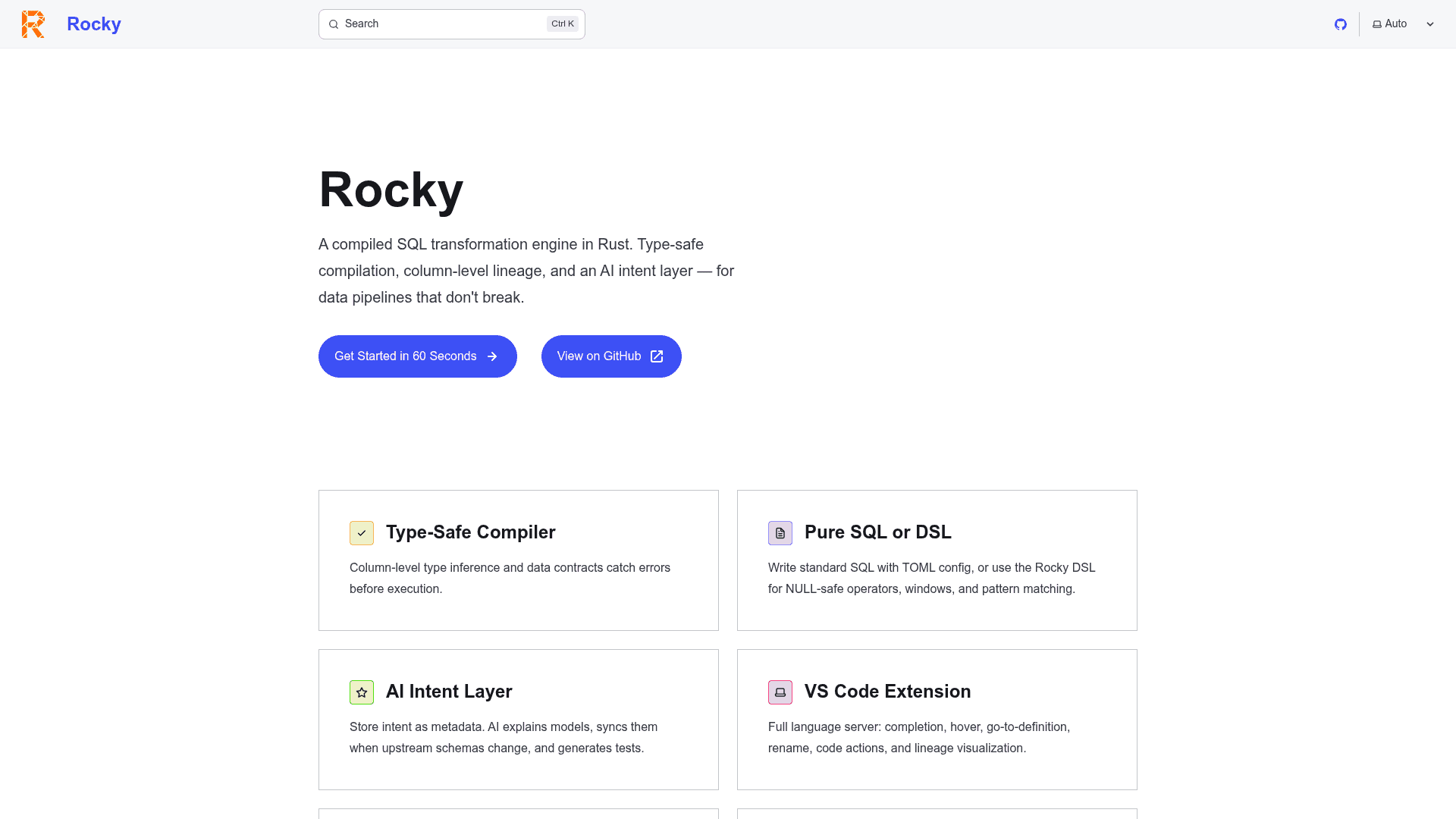 Rocky screenshot
