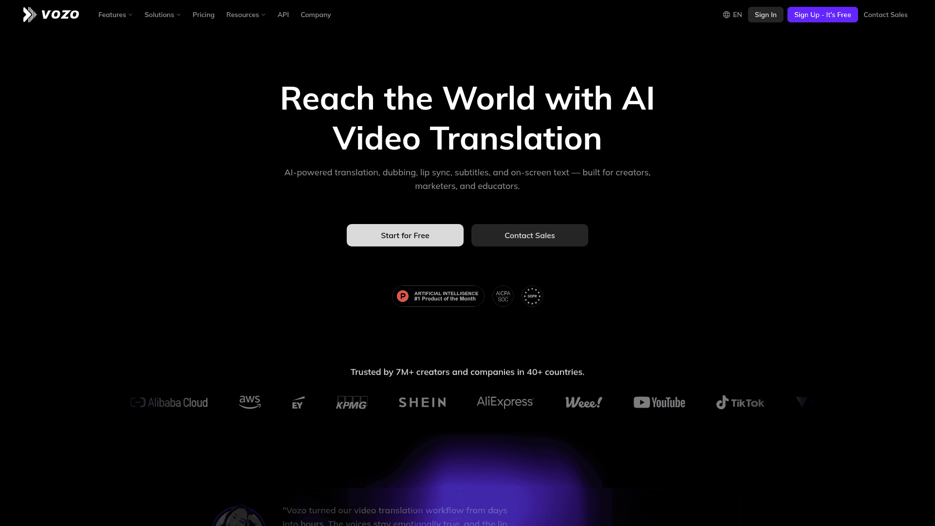 Vozo screenshot