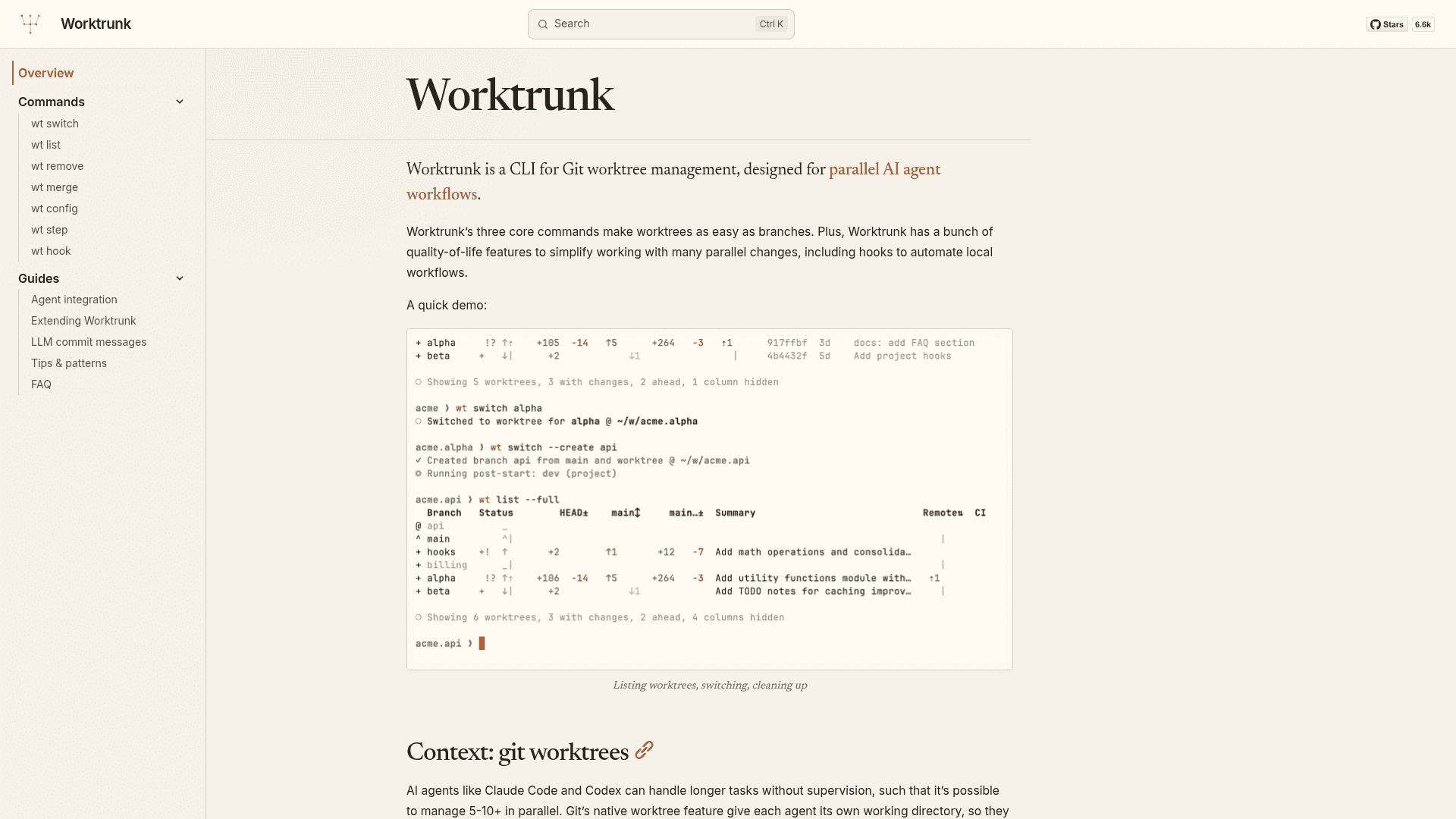 Worktrunk screenshot