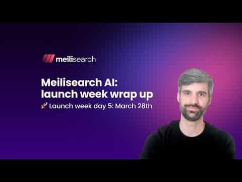 Meilisearch Demo Video