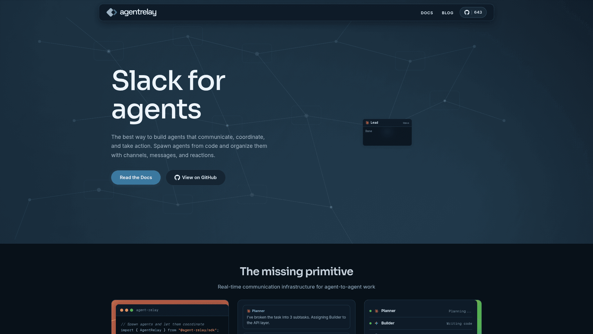 Agent Relay - 1