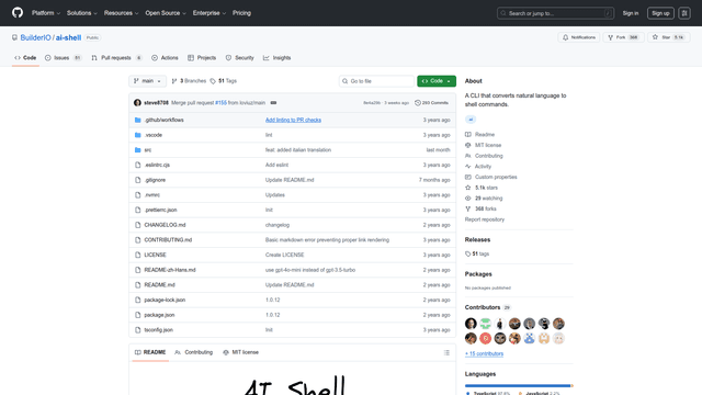 AI Shell - Natural Language to Shell Commands | EveryDev.ai