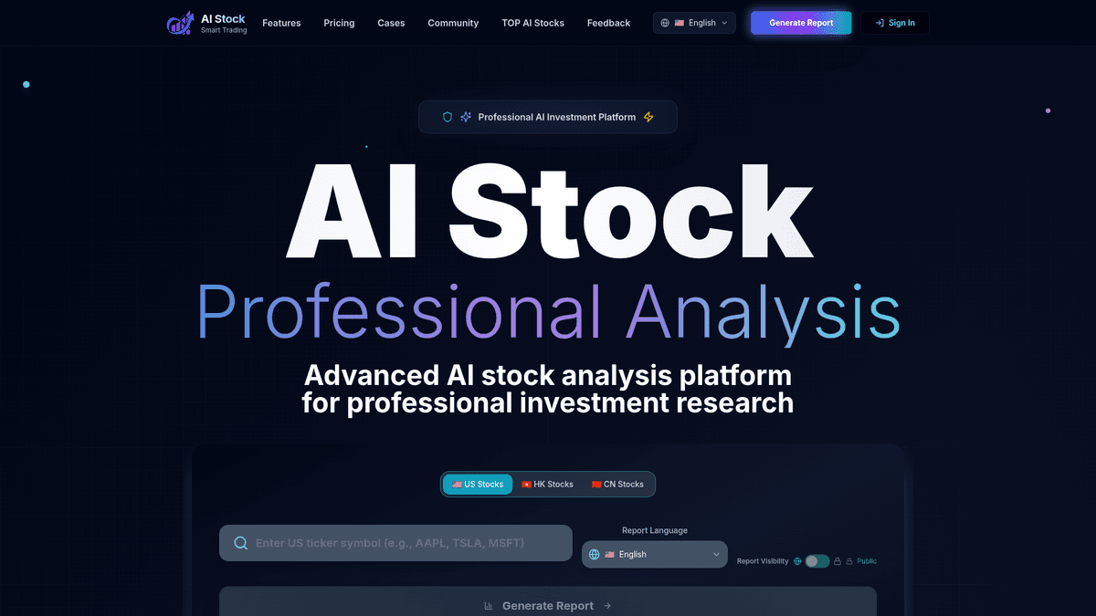 AI Stock - AI Stock Analysis Research Platform | EveryDev.ai