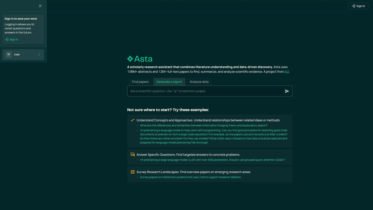ASTA - AI Scientific Literature Synthesis | EveryDev.ai