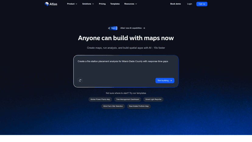 Atlas - AI Powered GIS Mapping Platform | EveryDev.ai