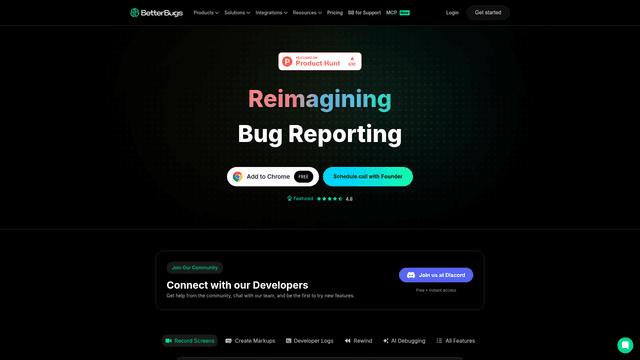 BetterBugs - AI Bug Reporting Tool | EveryDev.ai