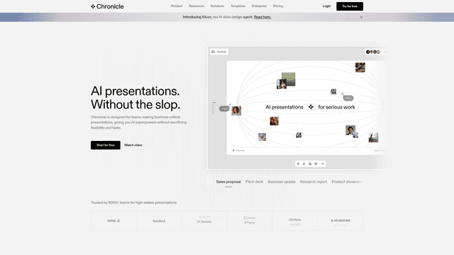 Chronicle - AI Presentation Builder for Teams | EveryDev.ai