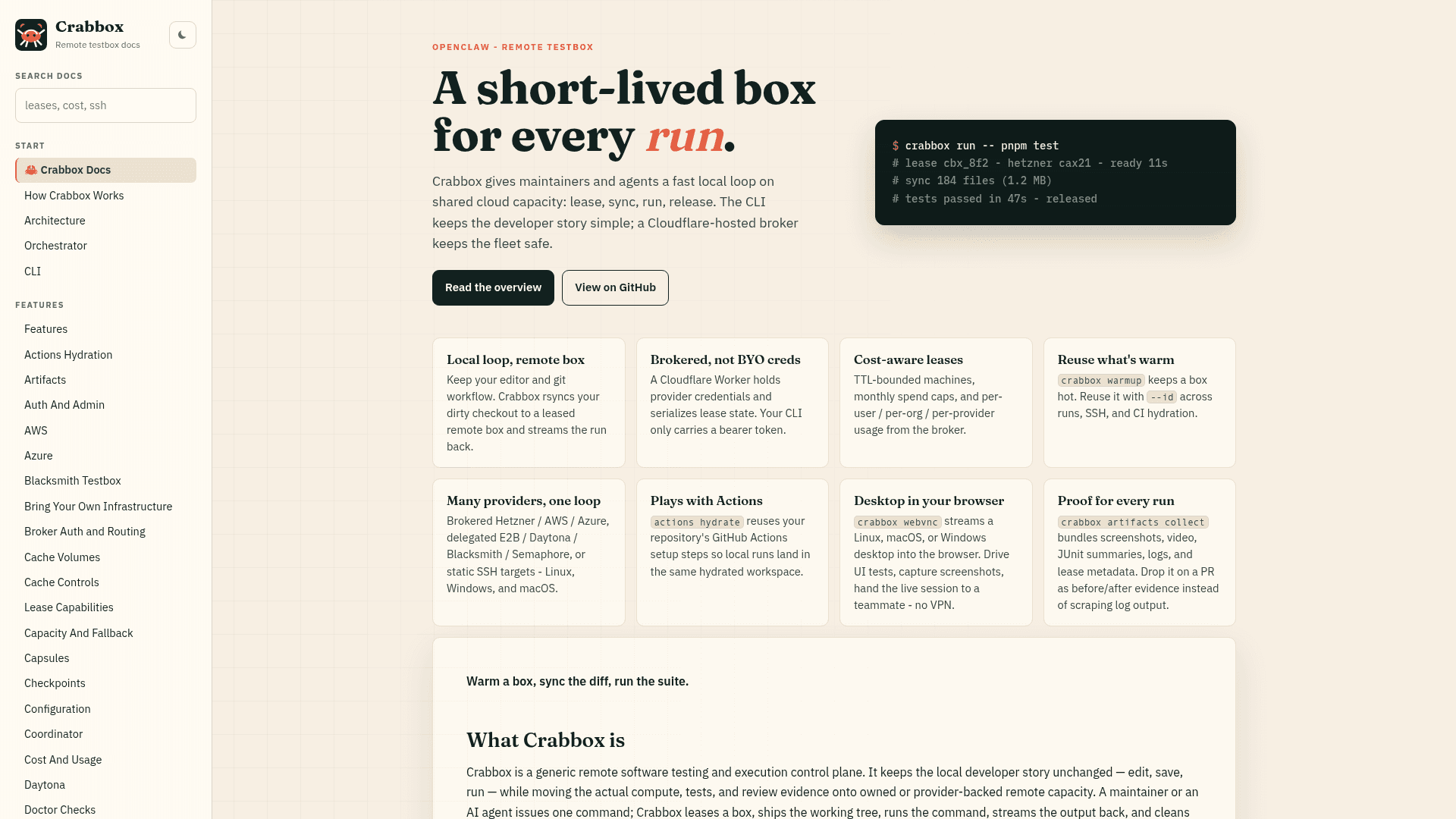 Crabbox - 1