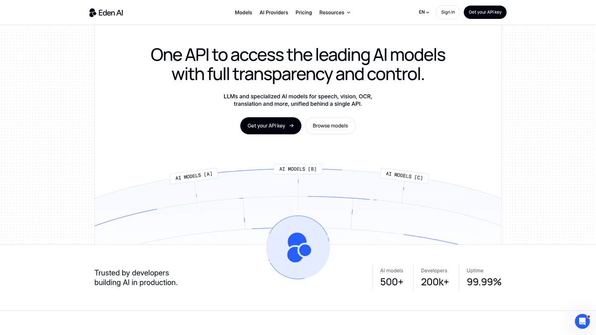 Eden AI - Unified API for AI Models | EveryDev.ai