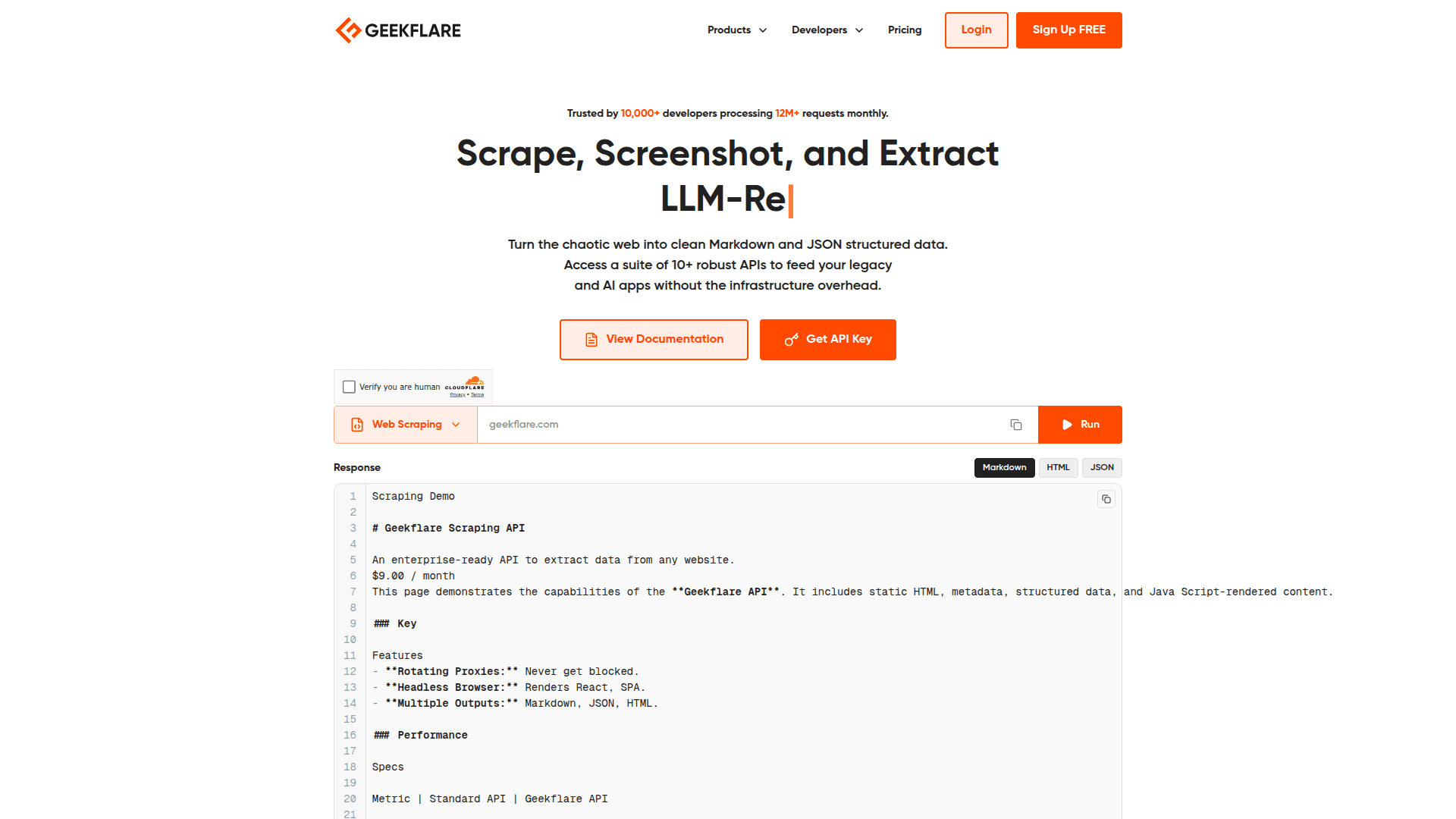 Geekflare API