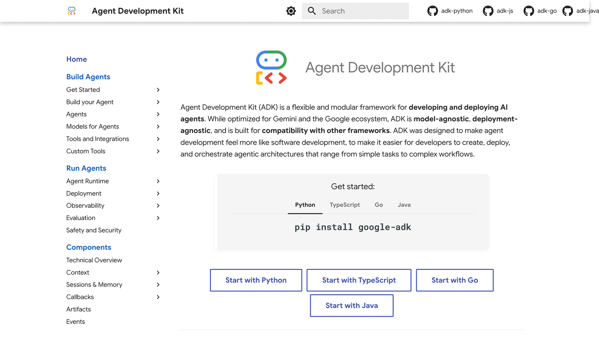 Google Agent Development Kit (ADK)