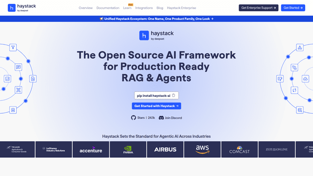 Haystack - Open Source RAG Pipeline Framework | EveryDev.ai