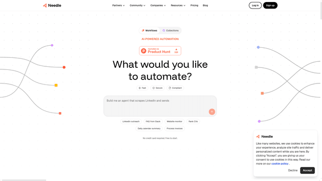 Needle - AI Knowledge Search and Automation | EveryDev.ai