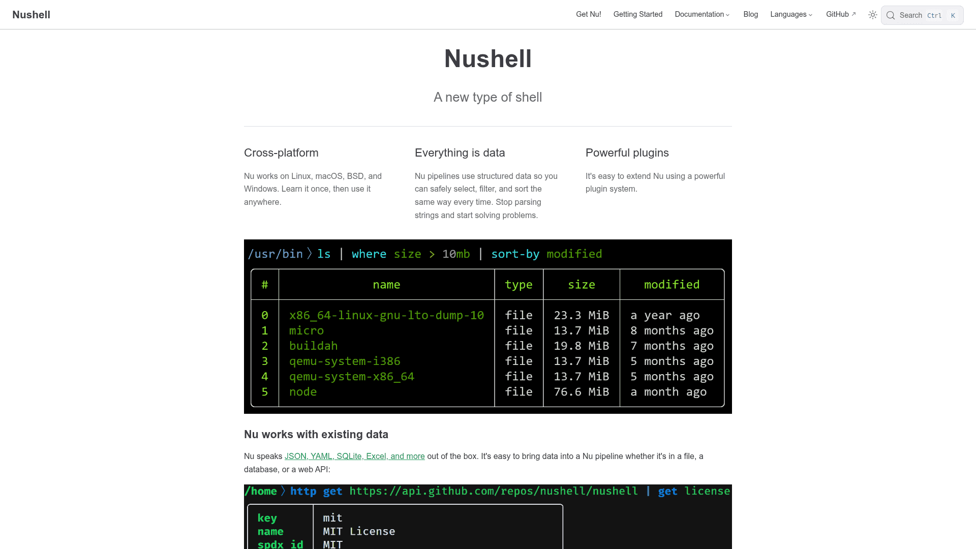 Nushell - 1