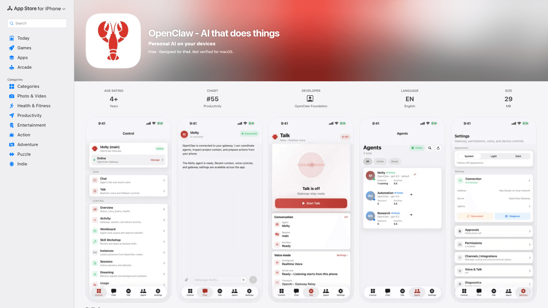 OpenClaw iPhone App - AI that does things - 1