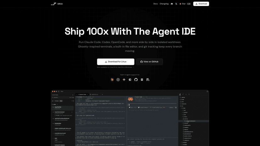 Orca - Open Source Parallel Agent IDE | EveryDev.ai