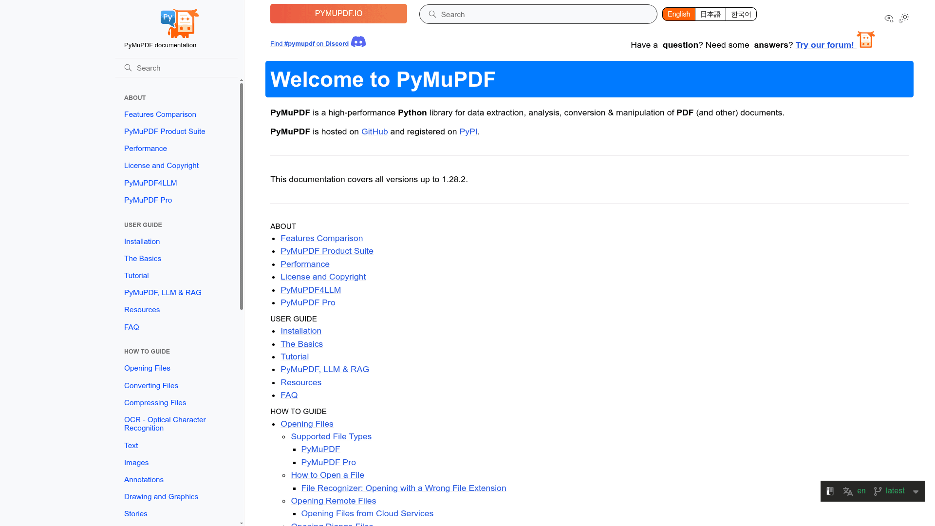 PyMuPDF - 1