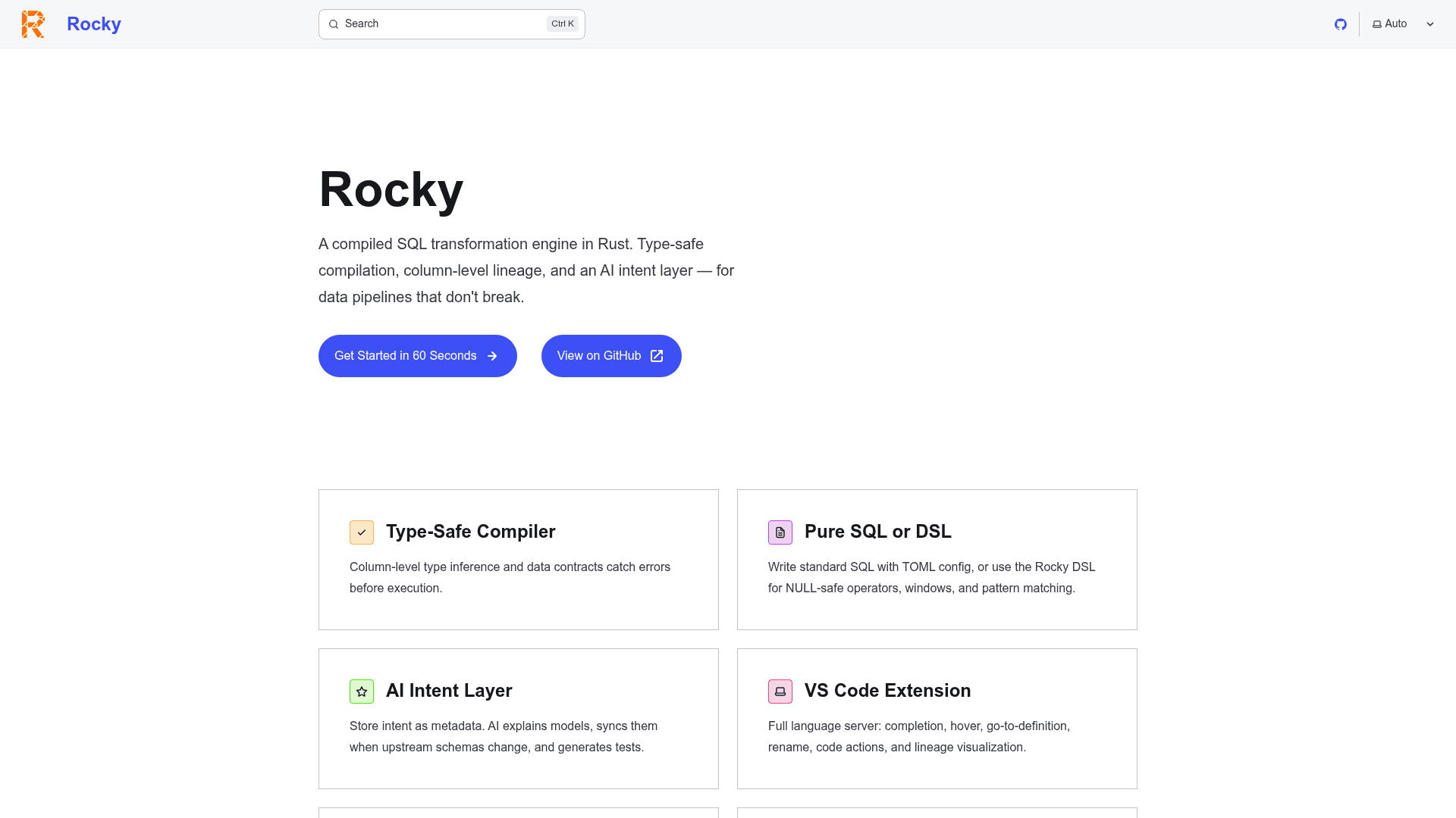 Rocky screenshot