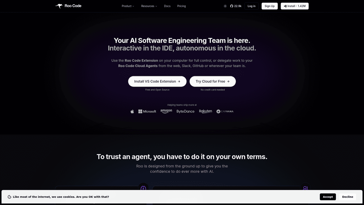 Roo Code - AI Coding Agent for VS Code | EveryDev.ai