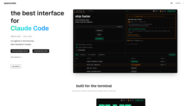 Spacecake - Desktop GUI for Claude Code | EveryDev.ai
