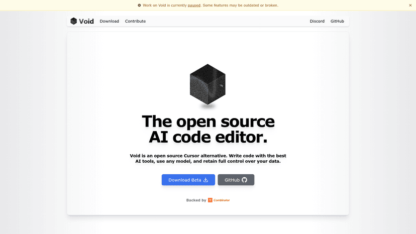 Void Editor - Open Source AI Code Editor | EveryDev.ai