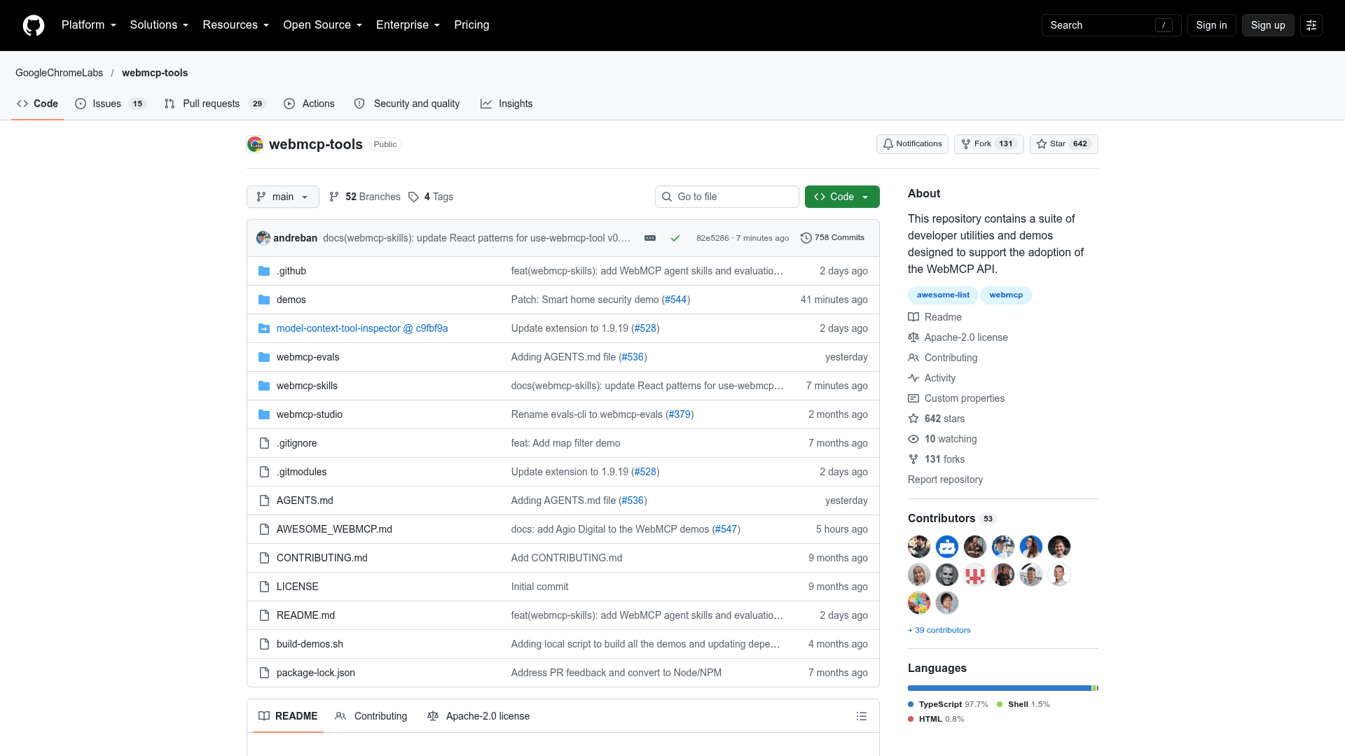 WebMCP Tools - 1