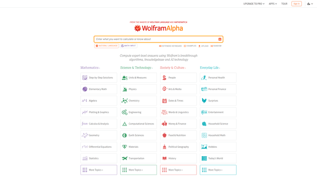 Wolfram|Alpha - Computational Knowledge Engine | EveryDev.ai
